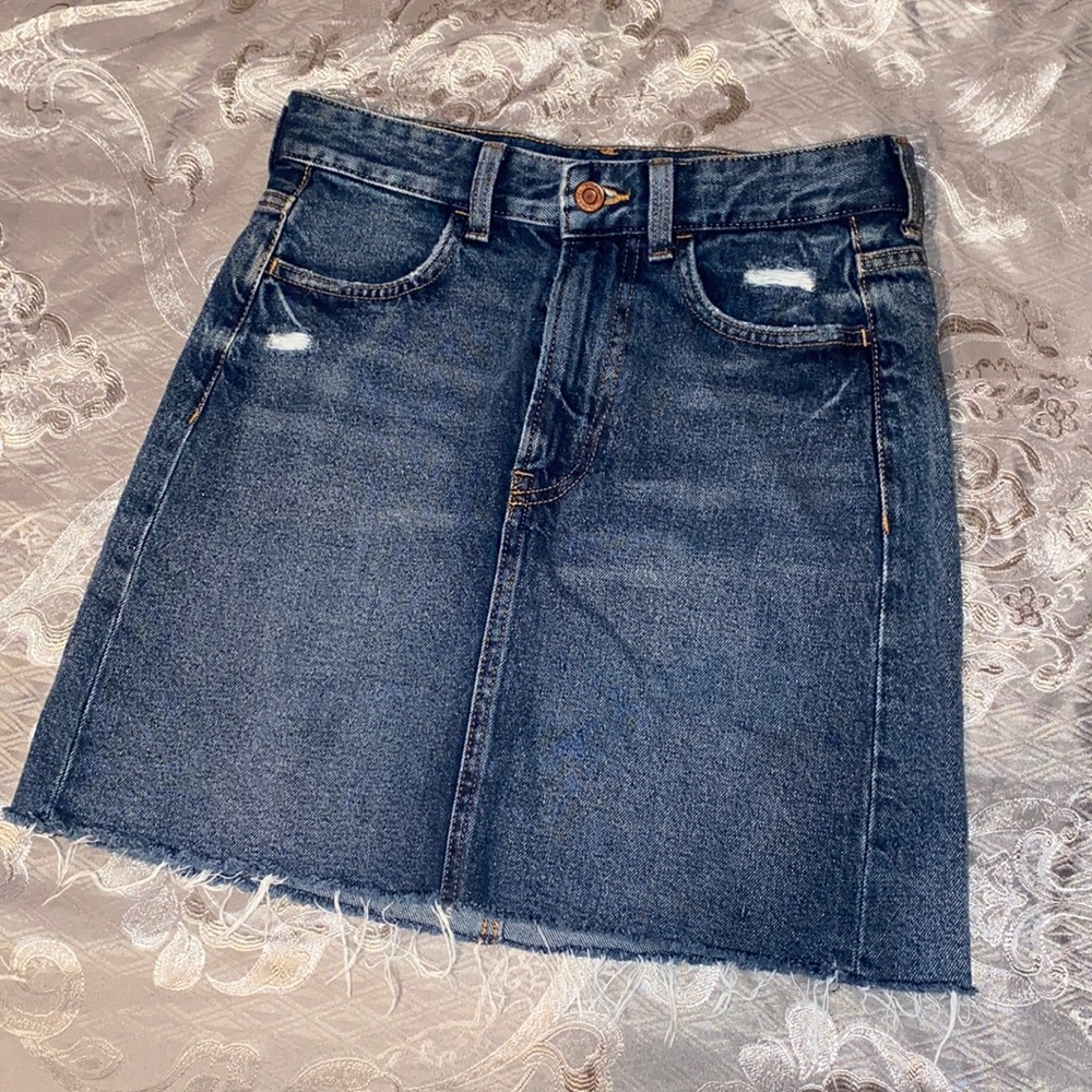 Jean Mini Skirt 😻